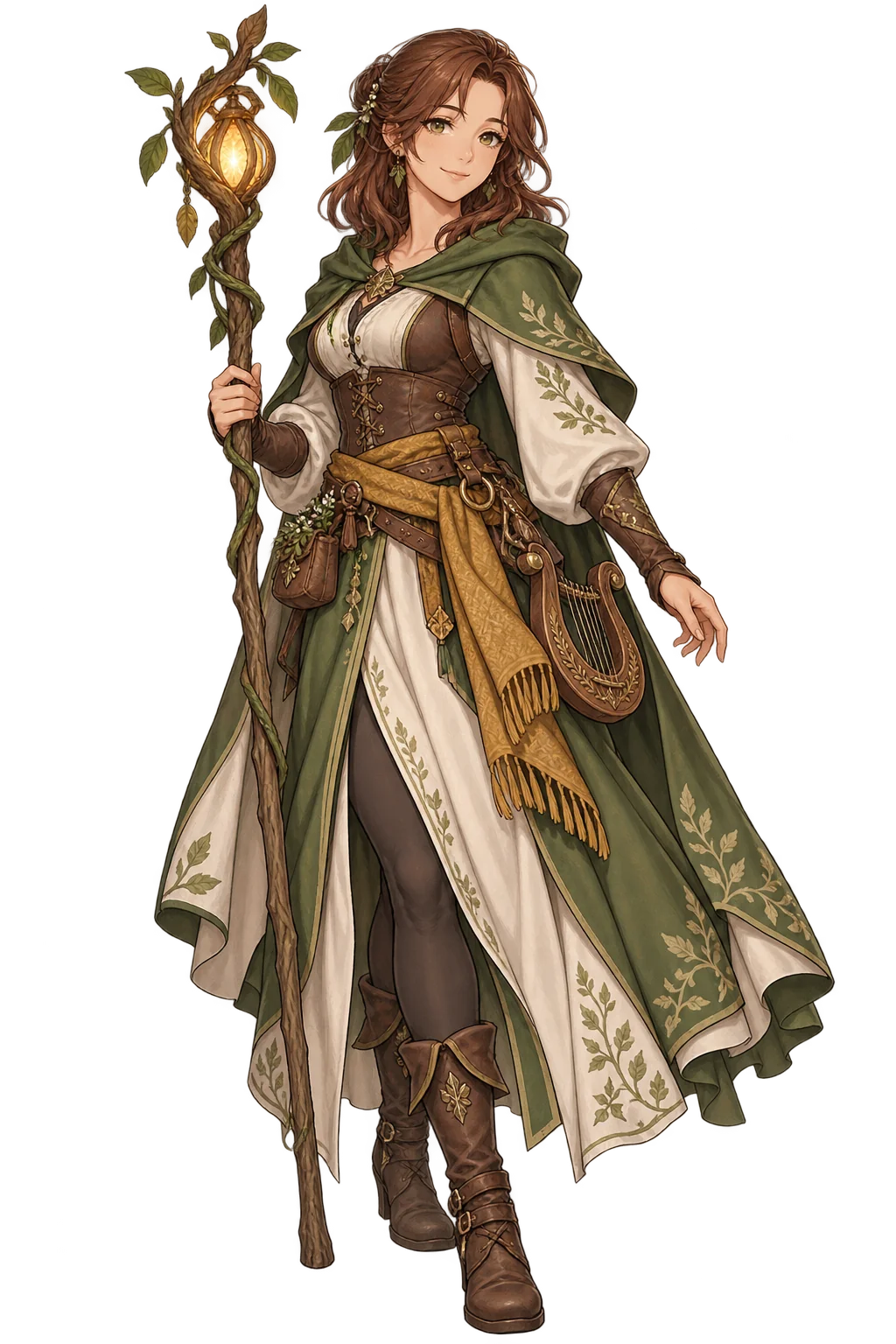 Full-length painted warrior artwork of Ilya Hearthsong