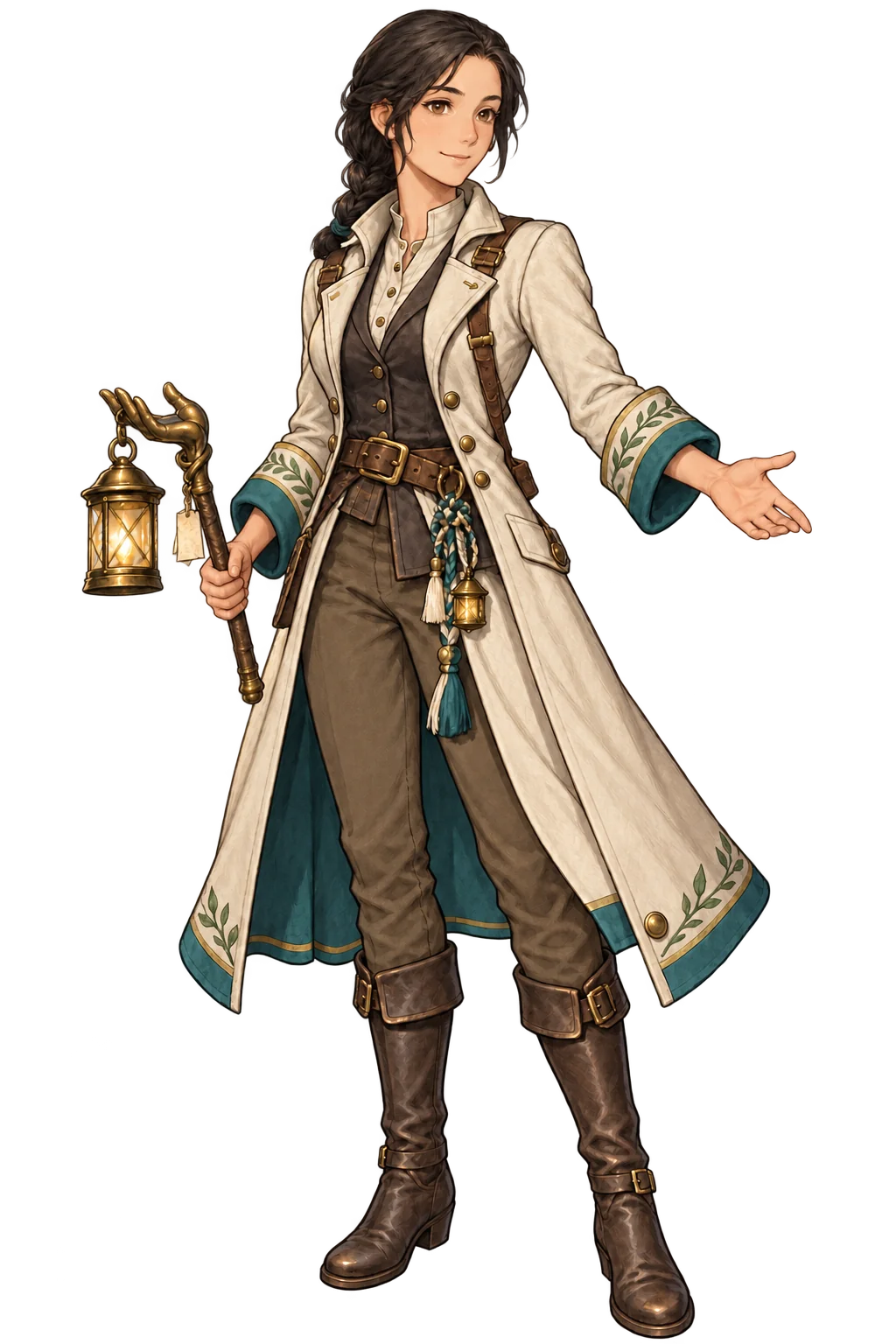 Full-length artwork of the Lamplighter, the support class earned in Chapter II